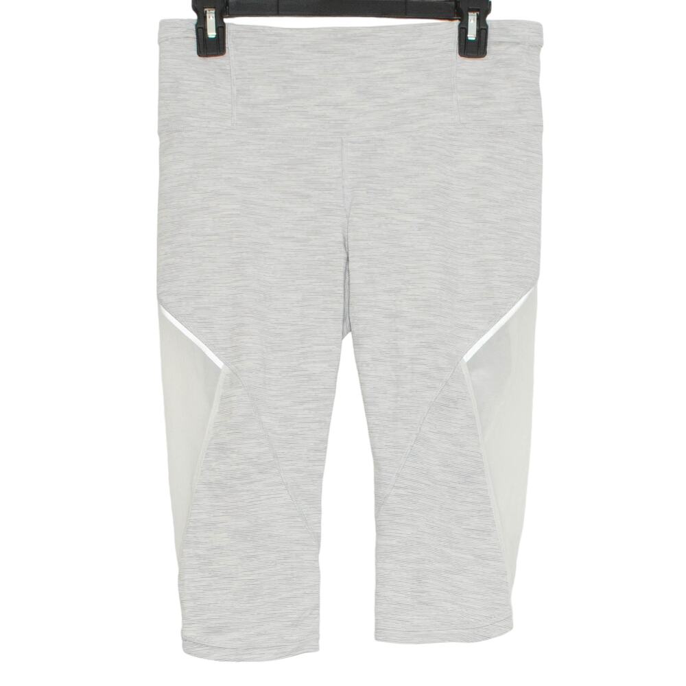 Lululemon Run With The Sun Crop Leggings Yoga Athleisure Minimalist Lounge 10‎